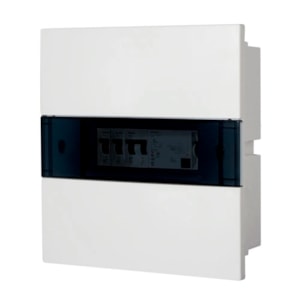 Quadro de Distribuição Embutir Simbox 8 Disjuntores PVC Transparente Siemens