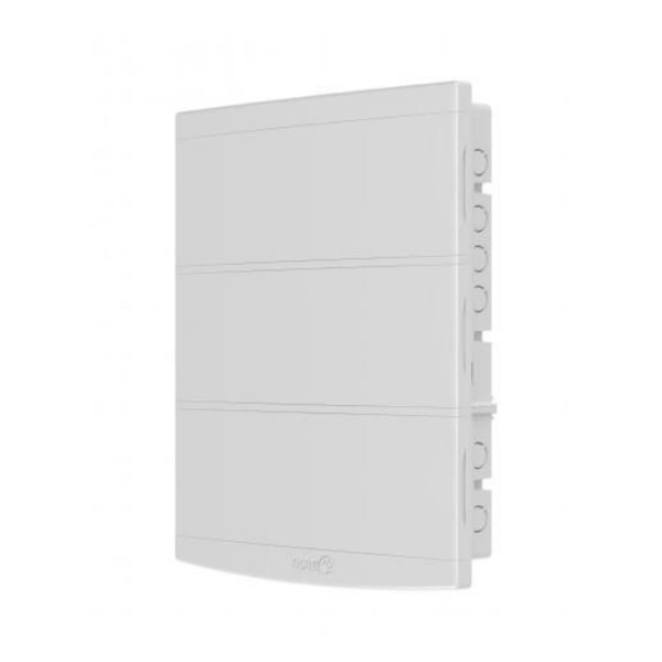 Quadro de Distribuição Slim Embutir 48 Disjuntores Branco Tigre