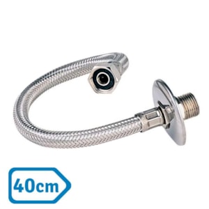 Rabicho Flexível de Inox 40 cm Fabrimar Macho x Fêmea