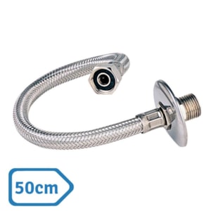 Rabicho Flexível de Inox 50 cm Fabrimar Macho x Fêmea