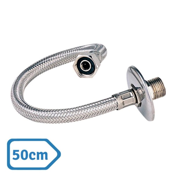 Rabicho Flexível de Inox 50 cm Fabrimar Macho x Fêmea