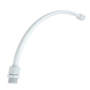 Rabicho Flexível PVC Branco Tigre 60cm 1/2 Polegada para Água Fria