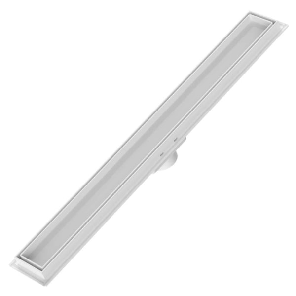Ralo Linear 50cm Invisível Branco Tigre