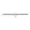 Ralo Linear 70cm Grelha Cinza Tigre