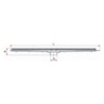 Ralo Linear 70cm Grelha Cromada Tigre