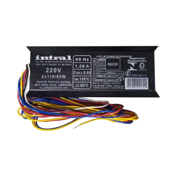 Reator Intral Partida Rápida HO 2x110Wx220V 00172