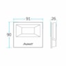 Refletor de Led Branco 6500K IP65 10W Bivolt Slim Avant