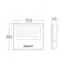 Refletor de Led Branco 6500K IP65 200W Bivolt Slim Avant