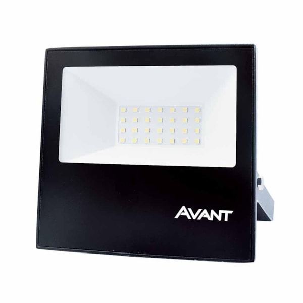 Refletor de Led Branco 6500K IP65 30W Bivolt Slim Avant