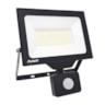 Refletor Led Sensor de Presença 50w 6500k Preto Avant