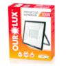 Refletor Led Slim 100w 6500k Bivolt Preto Ourolux