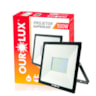 Refletor Led Slim 100w 6500k Bivolt Preto Ourolux