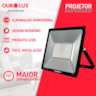 Refletor Led Slim 150w 6500k Bivolt Preto Ourolux