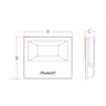 Refletor Led Slim 20w Preto 6500k Avant