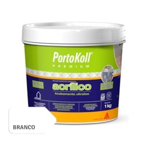 Rejunte Acrílico Portokoll Branco 1Kg