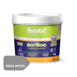 Rejunte Acrílico Portokoll Cinza Artico 1Kg
