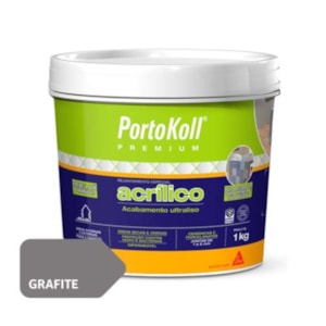 Rejunte Acrílico Portokoll Grafite 1Kg