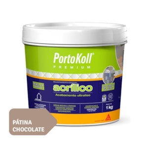 Rejunte Acrílico Portokoll patina Chocolate 1Kg