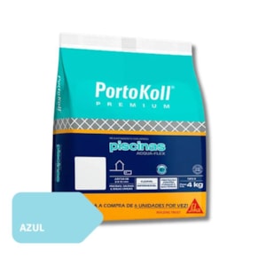 Rejunte Aqua Para Piscina Azul Portokoll 4 Kg