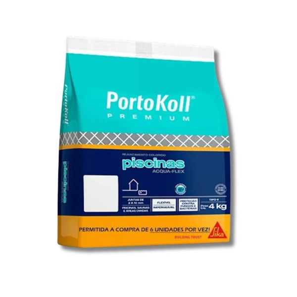 Rejunte Aqua Para Piscina branco Bril Portokoll 4 Kg