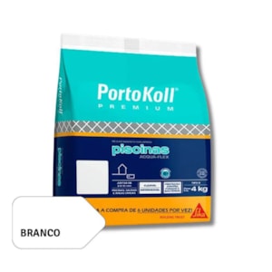 Rejunte Aqua Para Piscina branco Bril Portokoll 4 Kg