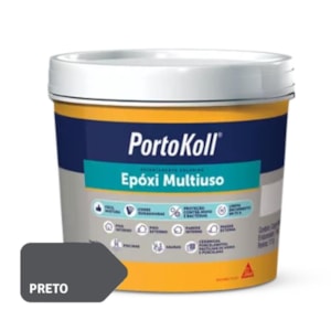 Rejunte Epóxi Preto Portokoll 1 Kg