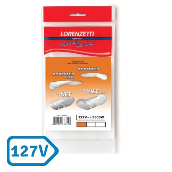 Resistência Advanced / Top Jet 127V 5500W 3055-Q Lorenzetti
