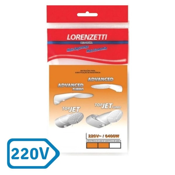 Resistência Advanced / Top Jet 220V 6400W 3055-P Lorenzetti