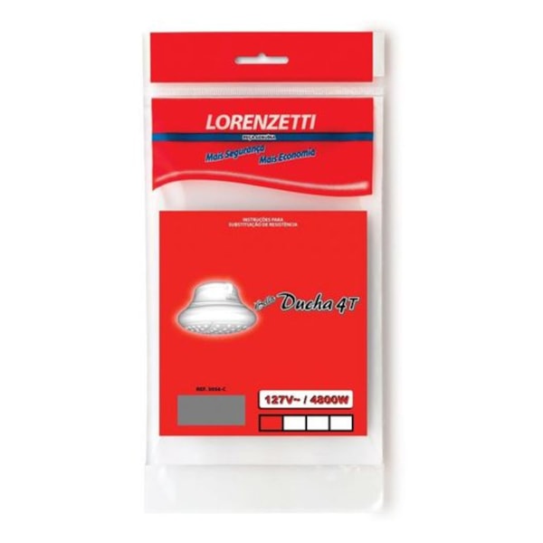 Resistência Bella Ducha 4T / Fashion 127V 4800W 3056-C Lorenzetti