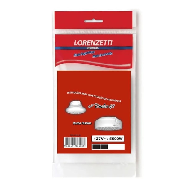 Resistência Bella Ducha 4T / Fashion 127V 5500W 3056-B Lorenzetti