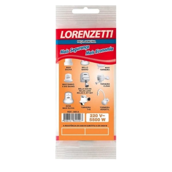 Resistência Maxi Ducha 220V 5500W 055-A Lorenzetti