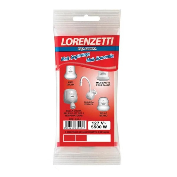 Resistência Maxi Ducha / J3 127V 5500W 055-J Lorenzetti