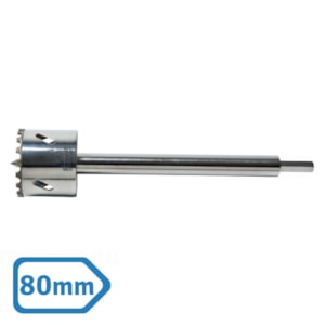 Serra Copo Diamantada 80mm com Haste Starrett