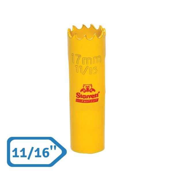 Serra Copo para Metal 17mm - 11/16'' Fast Cut Starrett