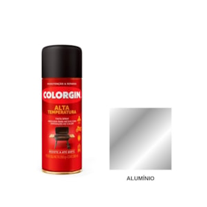 Tinta Spray Alta Temperatura Aluminio 350ML Colorgin