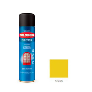 Tinta Spray Decor Amarelo 360ML Colorgin