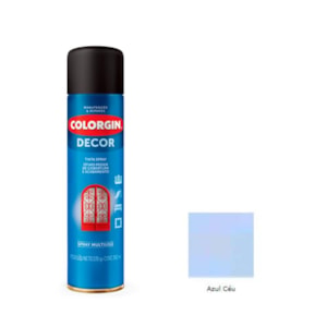 Tinta Spray Decor Azul Céu 360ML Colorgin