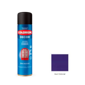 Tinta Spray Decor Azul Colonial 360ML Colorgin