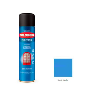 Tinta Spray Decor Azul Medio 360ML Colorgin