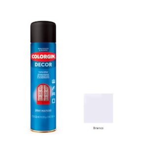 Tinta Spray Decor Branco Brilhante 360ML Colorgin