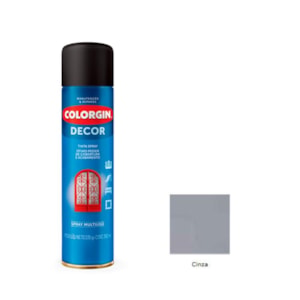 Tinta Spray Decor Cinza 360ML Colorgin