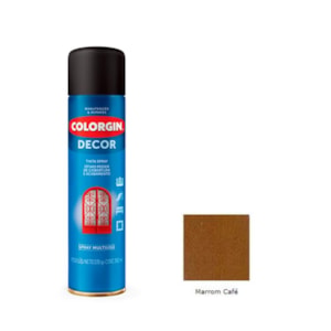 Tinta Spray Decor Marrom Café 360ML Colorgin