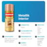 Tinta Spray Mettalik Cromado 350ML Colorgin