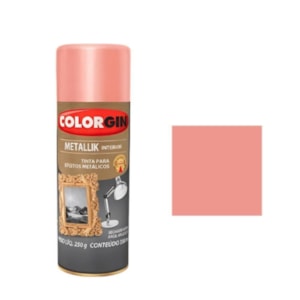 Tinta Spray Mettalik Rose Gold 350ML Colorgin