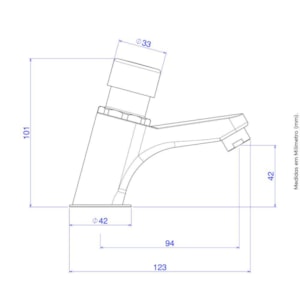 Torneira Automática Deca Lavatório Decamatic Smart 1173.C.SMT