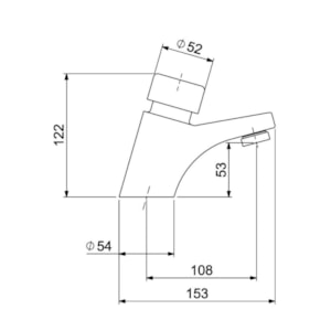 Torneira Automática Deca para Lavatório de Mesa Decamatic 1170.C