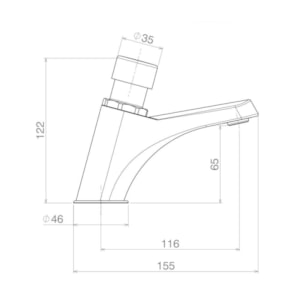 Torneira Automática Deca para Lavatório de Mesa Decamatic Eco 1173.C
