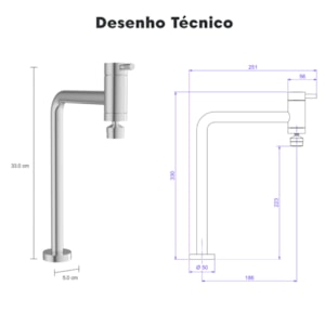 Torneira Cozinha de Mesa Deca Link 90° Bica Móvel Cromado 1166