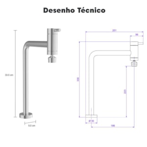 Torneira Cozinha de Mesa Deca Link 90° Bica Móvel Cromado 1166