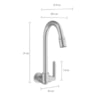 Torneira de Cozinha Parede Bica Móvel Flex Plus 1168.C21.CLM Deca